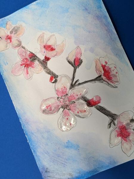 Image for event: Cherry Blossom Watercolor